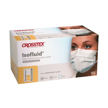 Crosstex Isofluid Earloop Face Masks