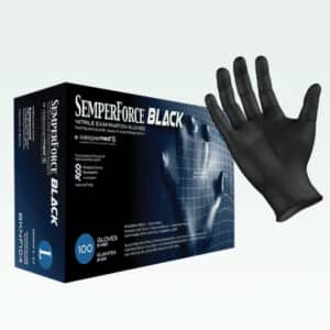 Sempermed SemperForce Black Nitrile Exam Gloves