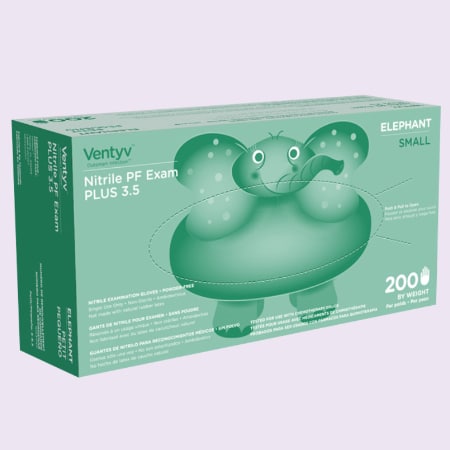 Ventyv Plus 3.5 Nitrile Exam Gloves (Elephant)