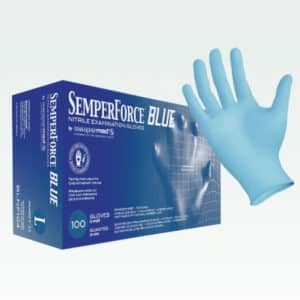 Sempermed SemperForce Blue Nitrile Exam Gloves