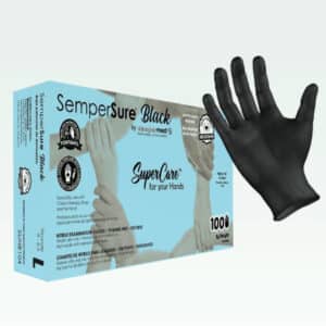 Sempermed SemperSure Black Nitrile Exam Gloves